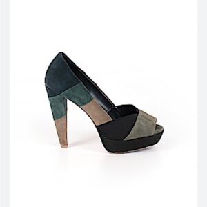 7 For All Mankind Open Toed Platform Heels, size 5.5!